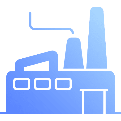 Industry factory industrial center icon