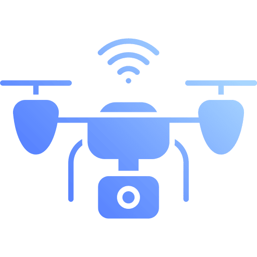 Smart drone record digital smart drone icon