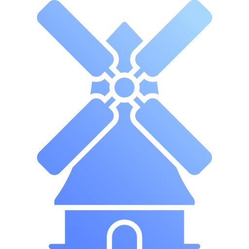 Windmill ecology and environment windmill generator icon