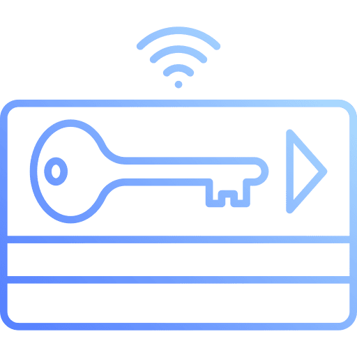Keycard keycard wifi signal access icon