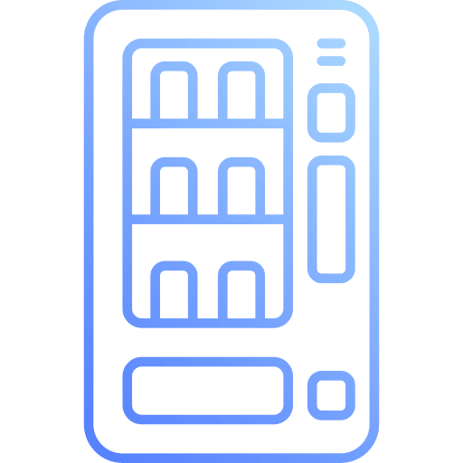 Vending machine dispenser food and restaurant beverages icon Vending machine dispenser food and restaurant beverages icon