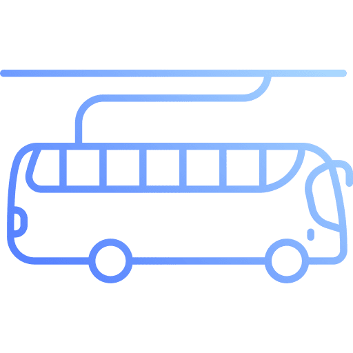 Electric bus vehicle transportation electricity icon Electric bus vehicle transportation electricity icon