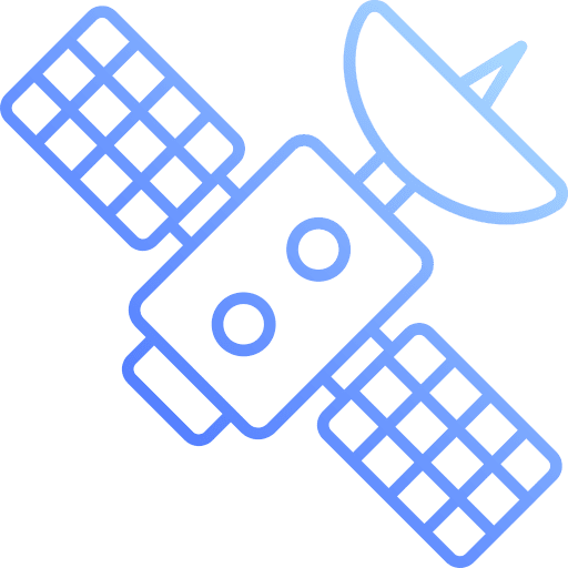 Space satellite wireless satellite dish technology icon Space satellite wireless satellite dish technology icon