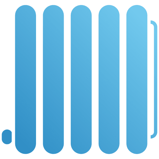 Central heating electronics heater icon
