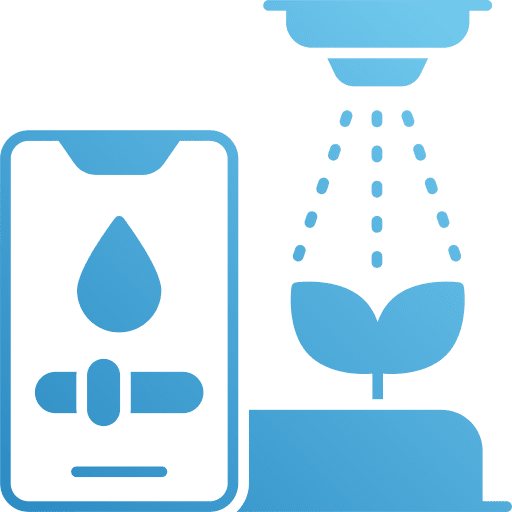 Irrigation system smart technology automatic agriculture icon
