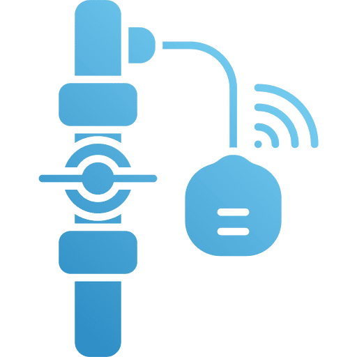 Leak detector smart home security water icon Leak detector smart home security water icon