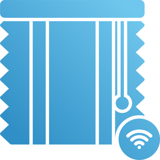 Smart blind wireless connection smart home smart blind icon