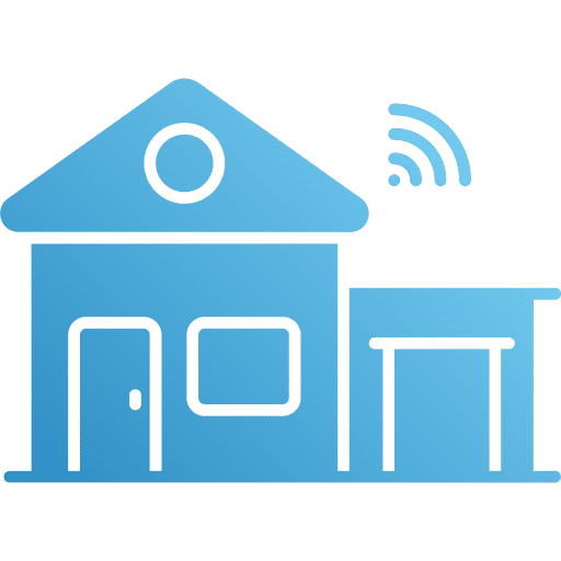 Smart home automation wifi signal smart home icon Smart home automation wifi signal smart home icon