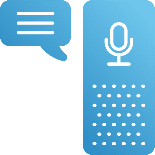 Voice assistant communications smart speaker electronics icon Voice assistant communications smart speaker electronics icon