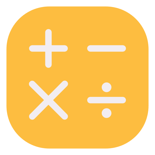 Calculator education technological sings icon