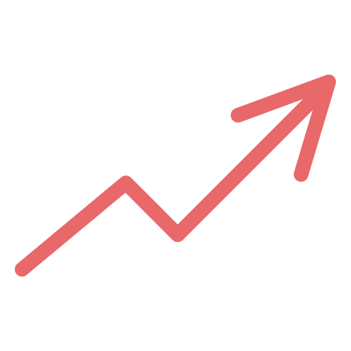 Up arrow up arrow graph arrow up icon