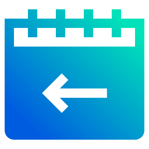 Back event interface day icon