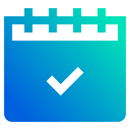 Check schedule interface event icon