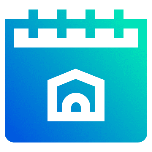 House schedule time and date event icon House schedule time and date event icon