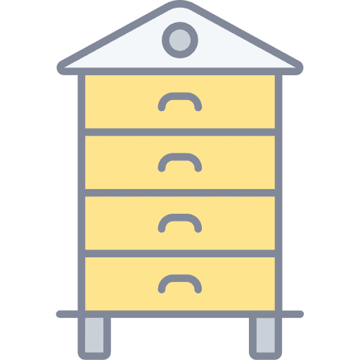 Beehive farm animals honey icon Beehive farm animals honey icon