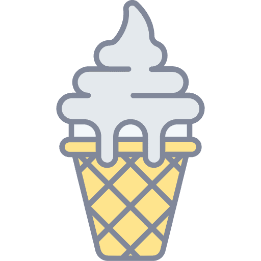 Ice cream cone sweet dessert food and restaurant icon Ice cream cone sweet dessert food and restaurant icon