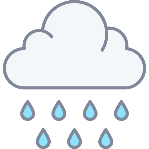 Raining cloudy weather meteorology icon Raining cloudy weather meteorology icon