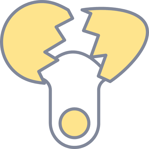Egg broken cracked egg icon Egg broken cracked egg icon