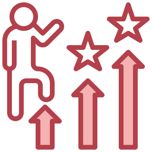 Improve improve accomplishment esteem icon