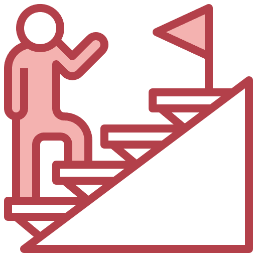Stairs aim career business and finance icon