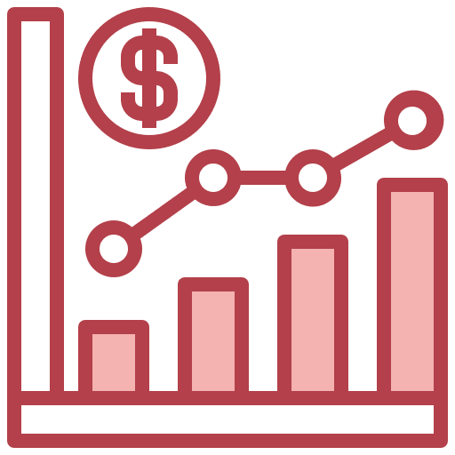 Graph graphic business and finance business icon Graph graphic business and finance business icon