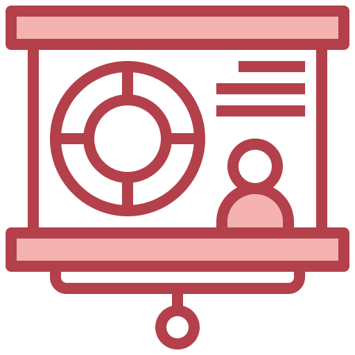 Presentation chart business statistics icon Presentation chart business statistics icon
