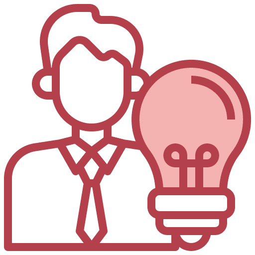 Idea user light bulb professions and jobs icon Idea user light bulb professions and jobs icon