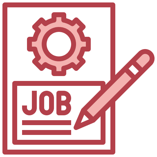 Job applicant personal profile resume icon Job applicant personal profile resume icon