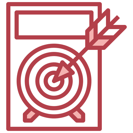 Target challenge bulleye goal icon