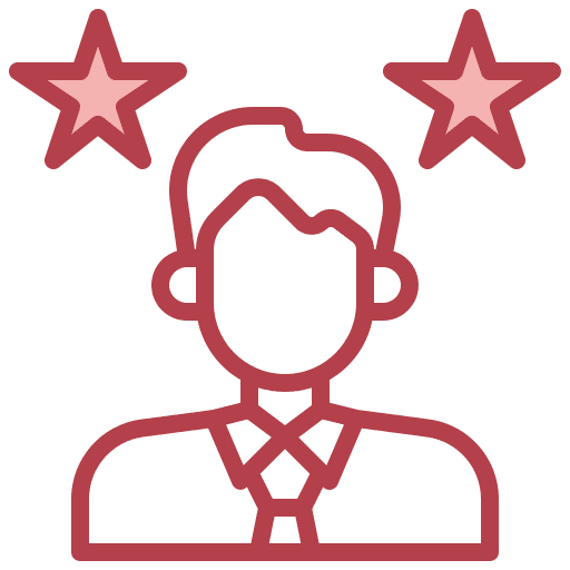 Employee people rating outstanding icon Employee people rating outstanding icon