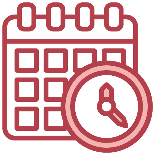 Schedule time and date organization time icon Schedule time and date organization time icon