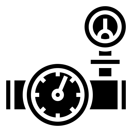 Valve pipe plumbering industry icon