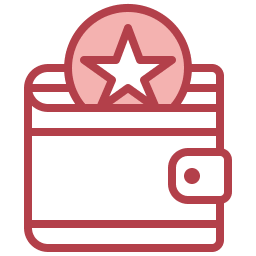 Wallet wallet token points icon
