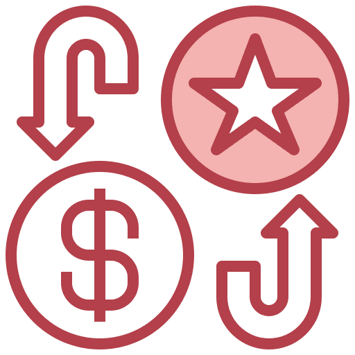 Exchange token cash dollar icon Exchange token cash dollar icon