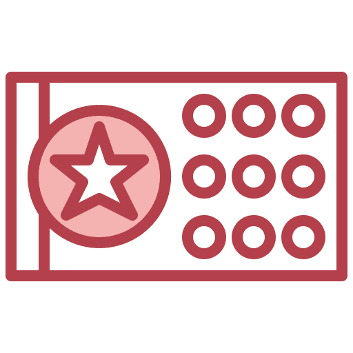 Stamp coffee card marketing icon