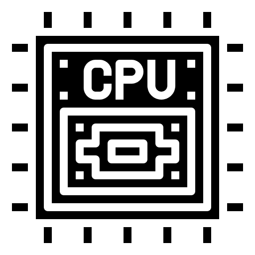 Cpu tower ram electronics processing icon