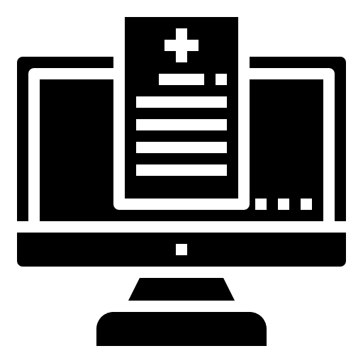Medical record health clinic technology hospital icon