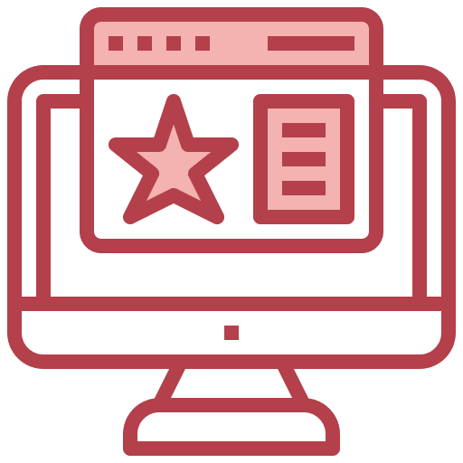Website starred star favourite icon Website starred star favourite icon