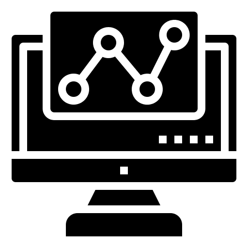 Computer monitoring seo monitor icon