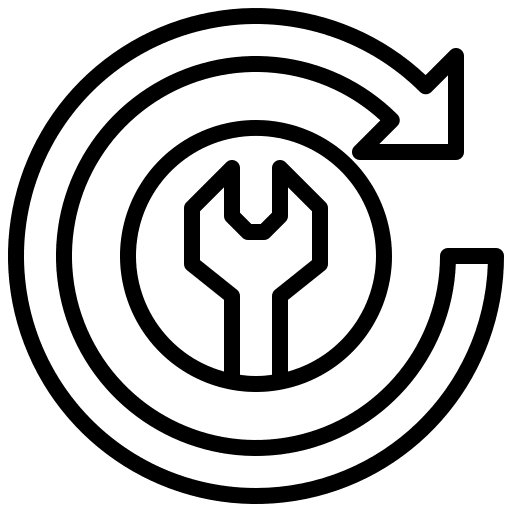 Repair 7 days service center support icon