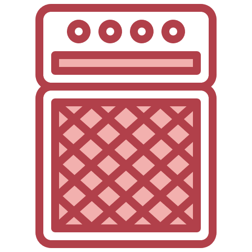Amplifier instrument amplifier sound box icon