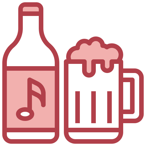 Beer music alcoholic drink beer icon
