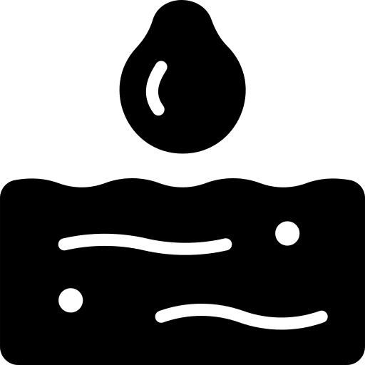 Oil spill water oil spill contamination icon