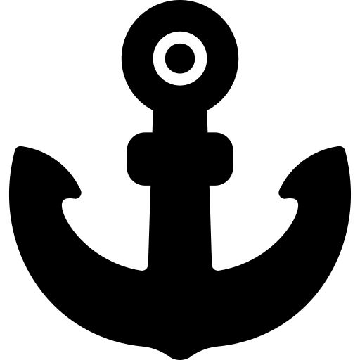 Ship anchor sailing navigation transportation icon