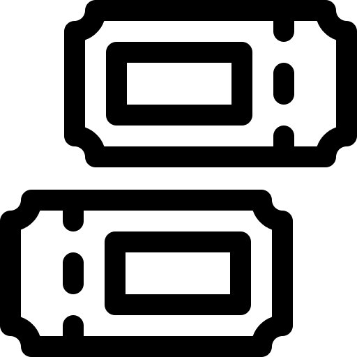 Tickets entertainment theater validating ticket icon