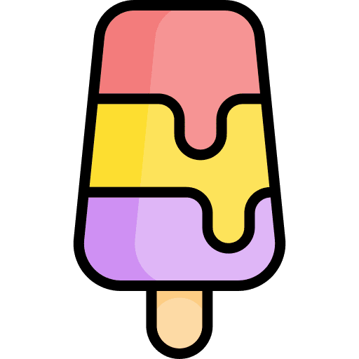 Popsicle food and restaurant sweet holiday icon