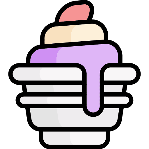 Gelato cup summer sweet icon