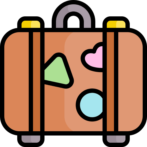 Travel bag holiday vacation bag icon Travel bag holiday vacation bag icon