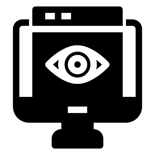 Eye website computer electronics icon