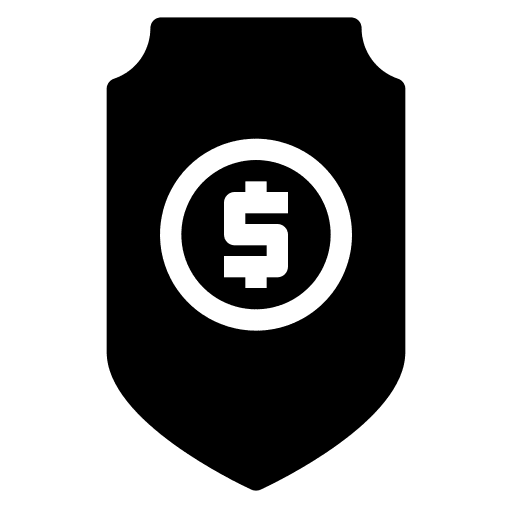 Investment insurance dollar security accounting icon Investment insurance dollar security accounting icon
